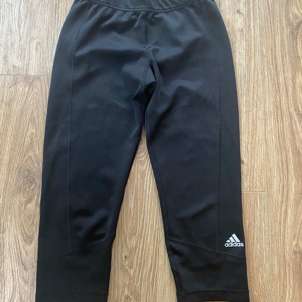 Adidas 3/4 black climate leggings womens
